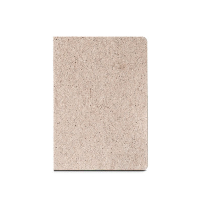 TEAPAD SEMI-RIGID. A5 notepad with semi-rigid cover made from tea leafs waste (65)
